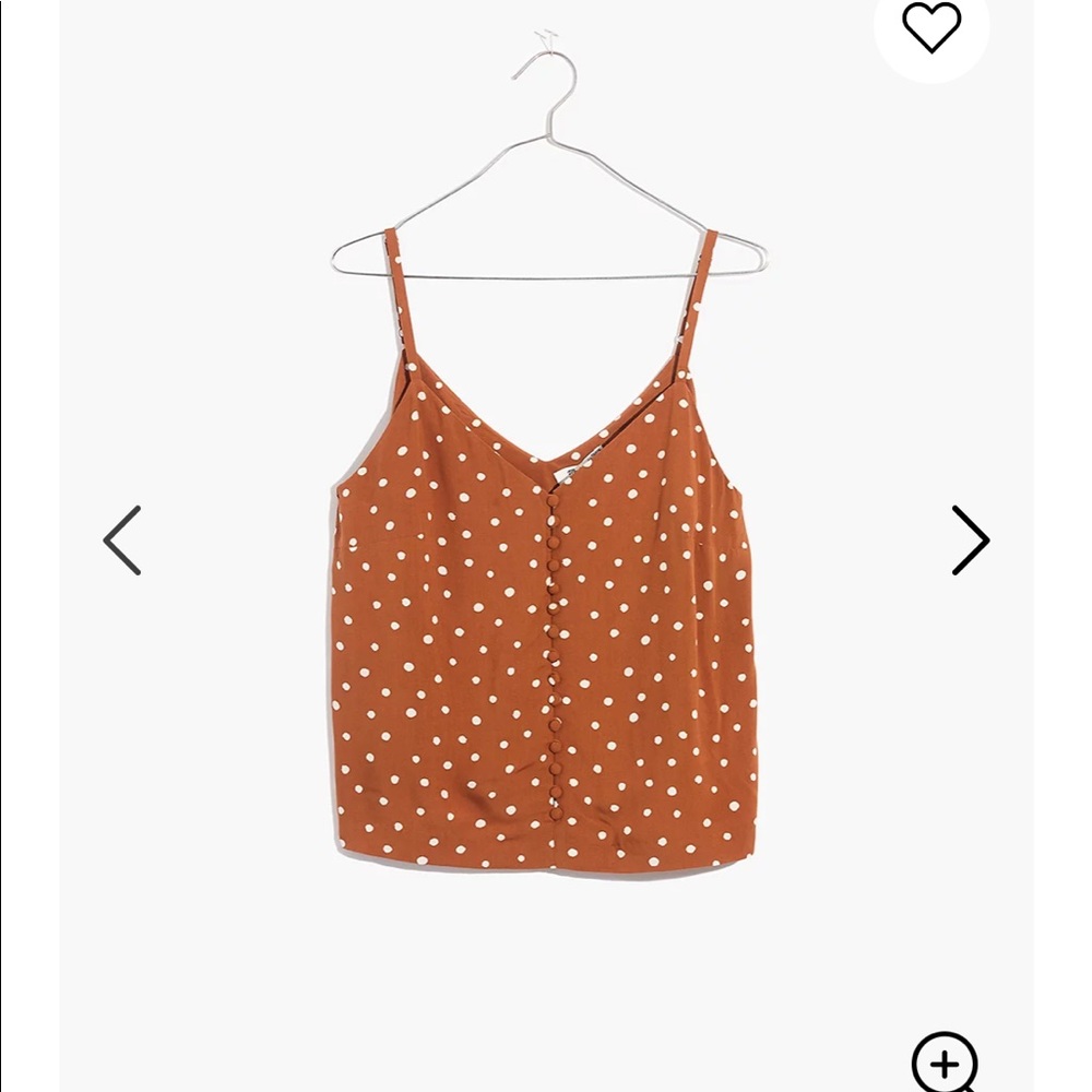 Madewell Button-Down Cami Top in Inkspot Dots